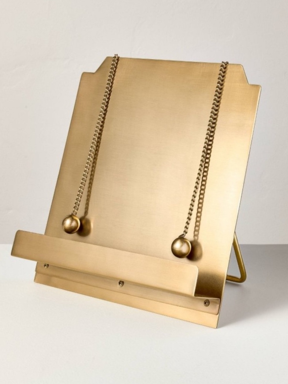 New Brass Cookbook Holder with Weighted Chains Hearth & Hand™ with Magnolia 2026